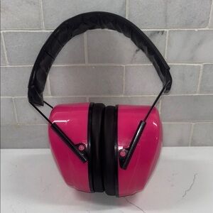 Pink Noise-Canceling Earmuffs – Stylish & Comfortable
